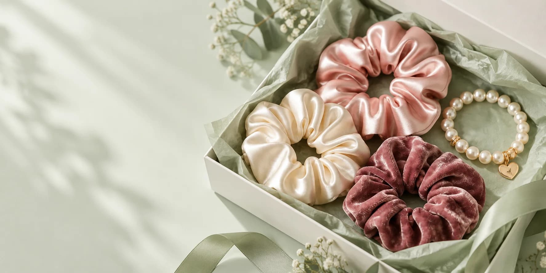 By Anika accessories arranged in gift packaging