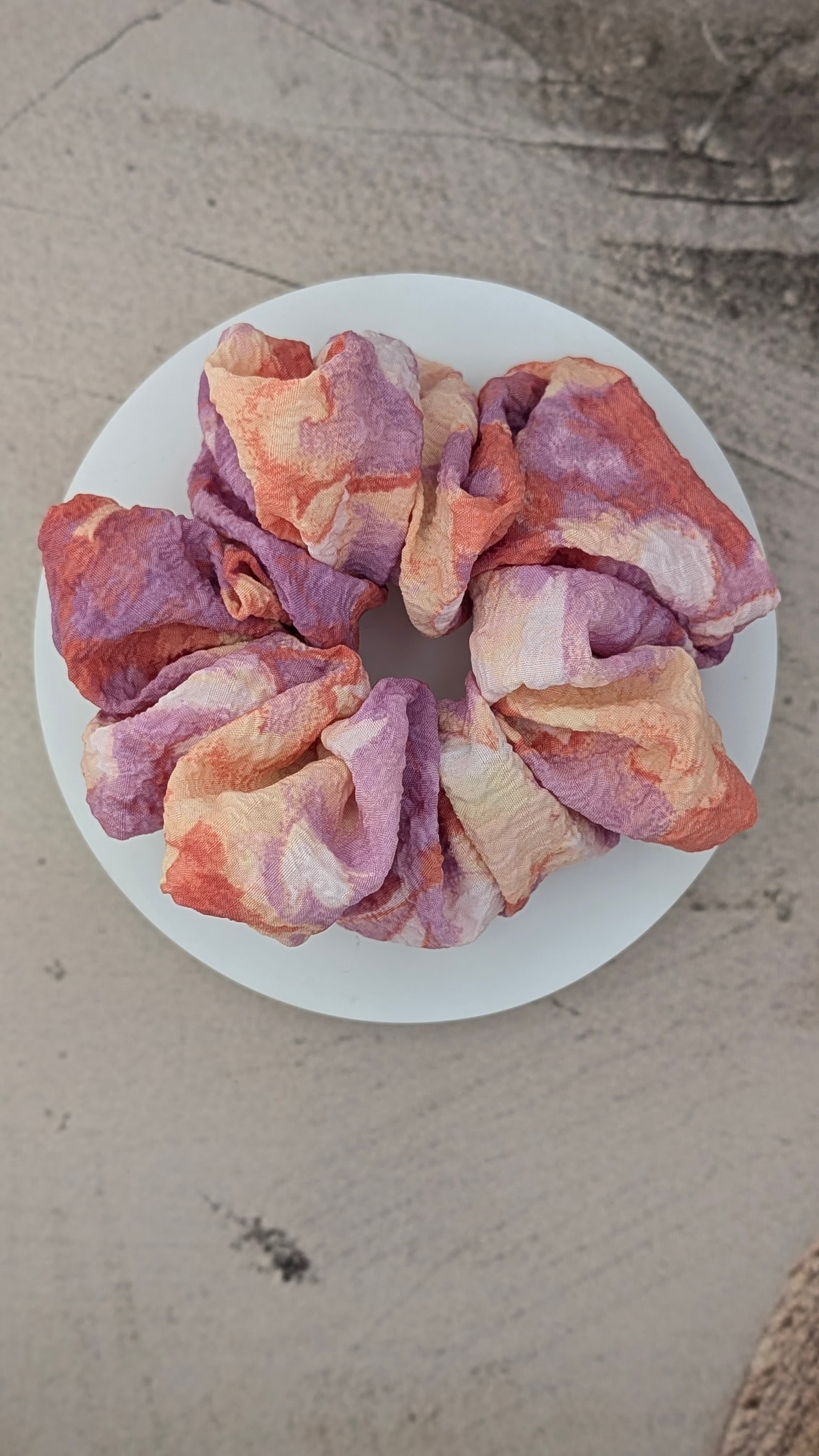 Colorful Popcorn Material Scrunchie