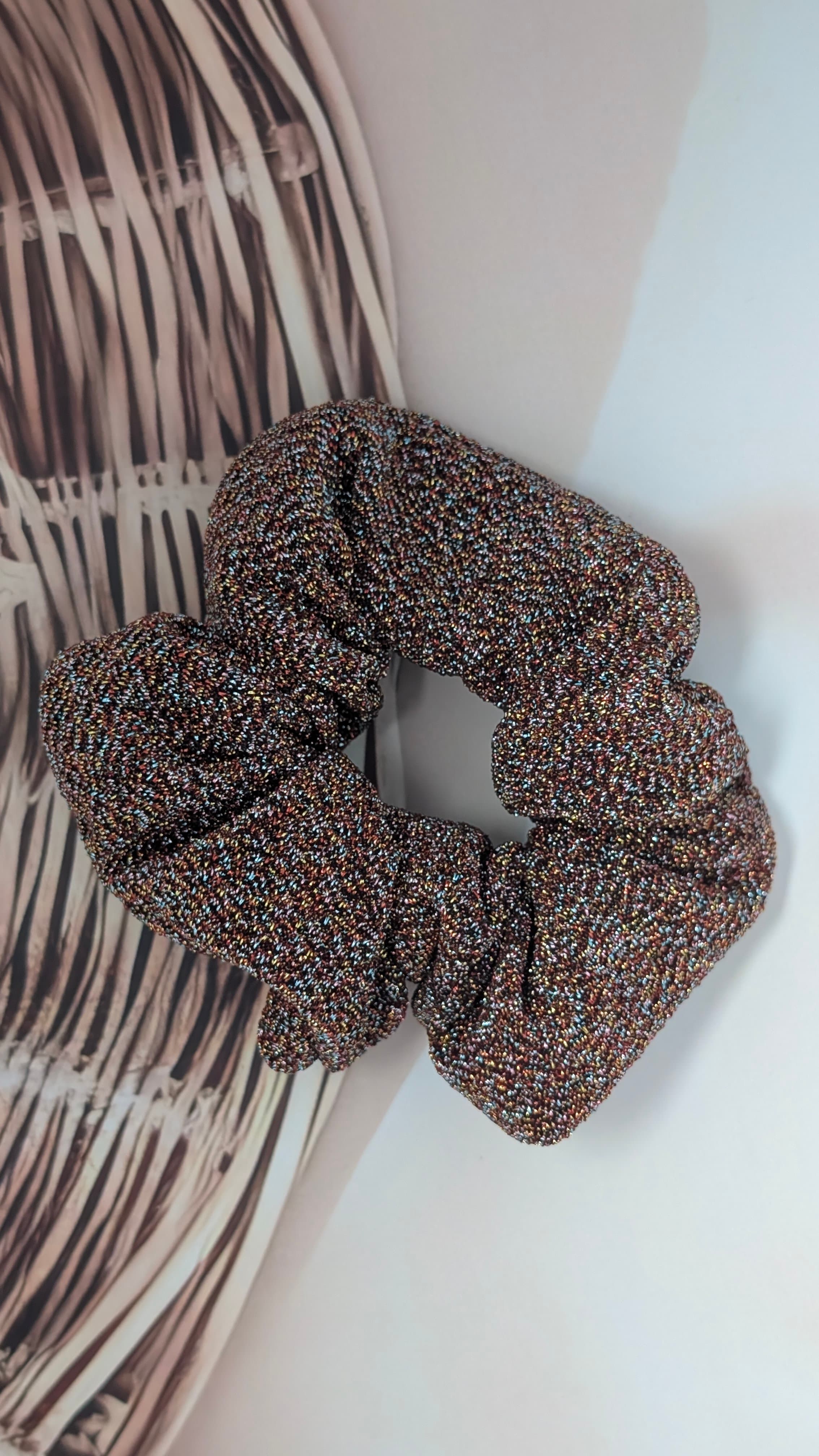 Glitter Lycra Scrunchie Medium
